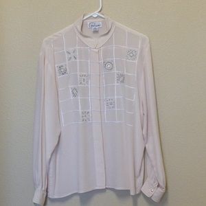 Classic cream colored blouse